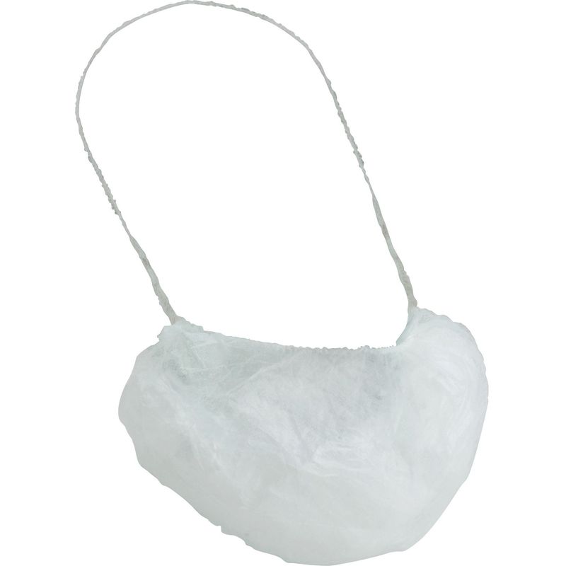 Genuine Joe Beard Cap  White  Comfortable Breathable  100  Bag
