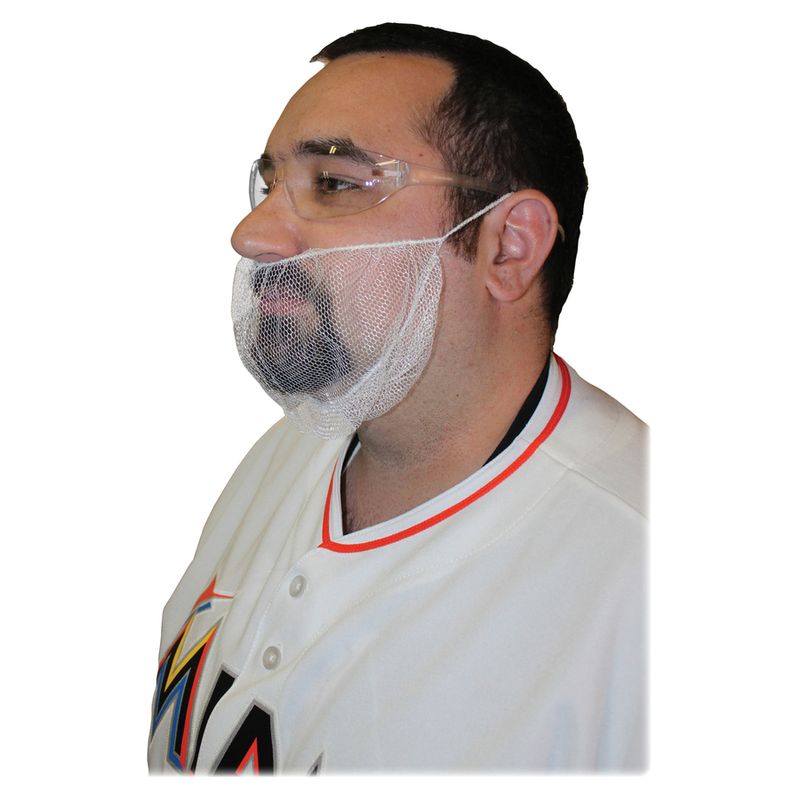 Genuine Joe Beard Cap  White  Comfortable Breathable  100  Bag