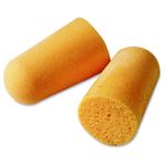 3M 1100 Uncorded Foam Earplugs  Noise Protection  Polyurethane  Orange  Smooth Surface Uncorded Comfortable