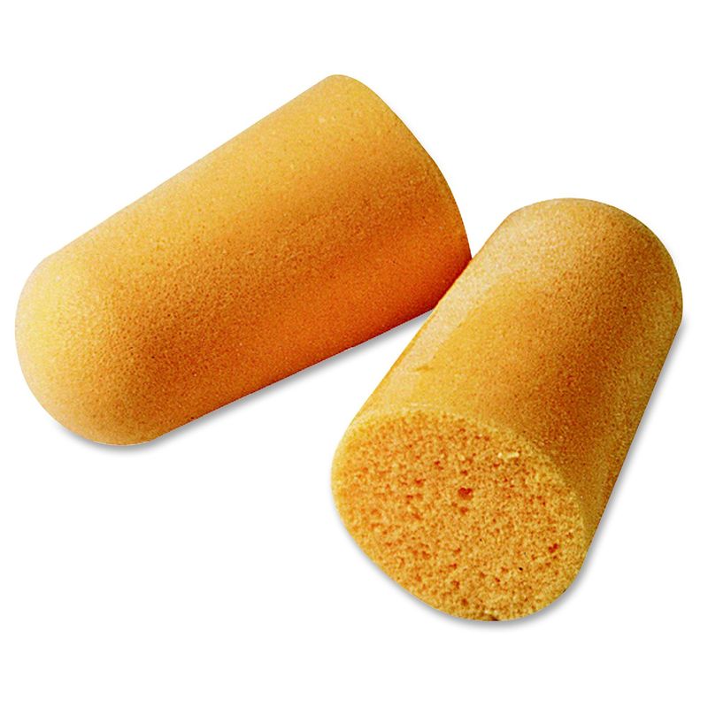 3M 1100 Uncorded Foam Earplugs  Noise Protection  Polyurethane  Orange  Smooth Surface Uncorded Comfortable