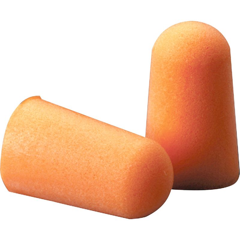 3M 1100 Uncorded Foam Earplugs  Noise Protection  Polyurethane  Orange  Smooth Surface Uncorded Comfortable