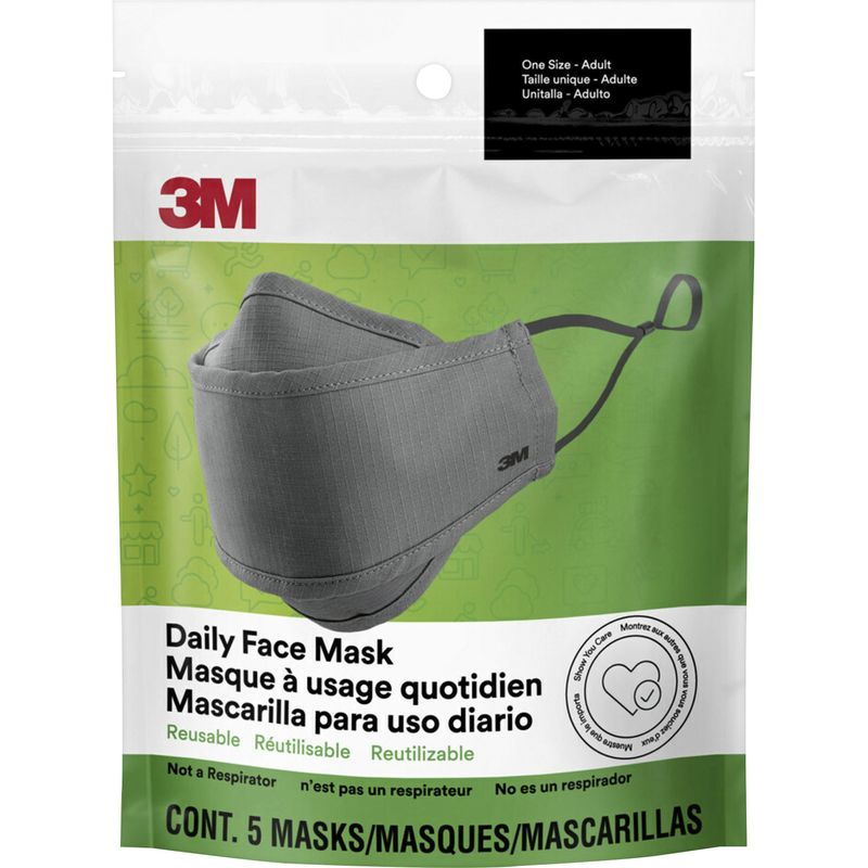 3M Daily Face Masks  Recommended for Face Indoor Outdoor Office Transportation  Cotton Fabric  RFM1005
