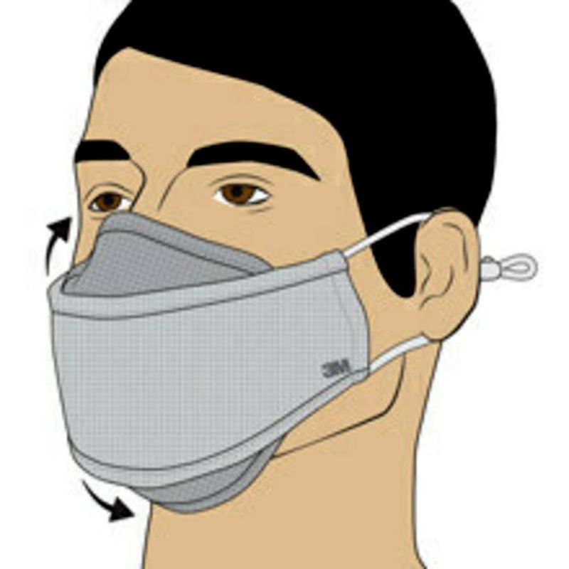 3M Daily Face Masks  Recommended for Face Indoor Outdoor Office Transportation  Cotton Fabric  RFM1005