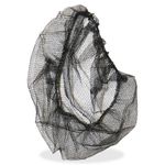 Genuine Joe Black Nylon Hair Net  Recommended for Food Handling Food Processing  Size Large  21 Stretched Diameter  85135CT