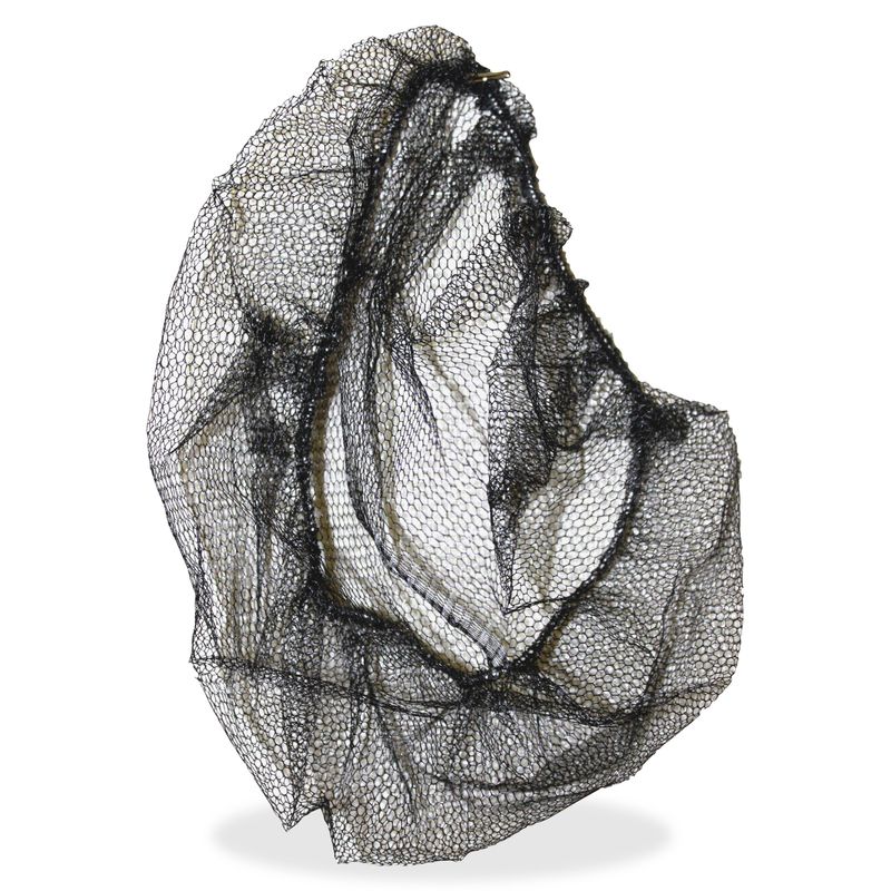 Genuine Joe Black Nylon Hair Net  Recommended for Food Handling Food Processing  Size Large  21 Stretched Diameter  85135CT