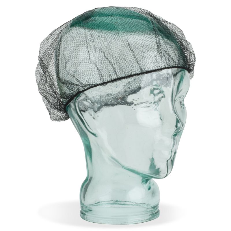 Genuine Joe Black Nylon Hair Net  Recommended for Food Handling Food Processing  Size Large  21 Stretched Diameter  85135CT