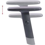 NuSparc MidBack Task Chair  Fabric Back Material  Mid Back  5star Base  Black  Armrest  1 Each