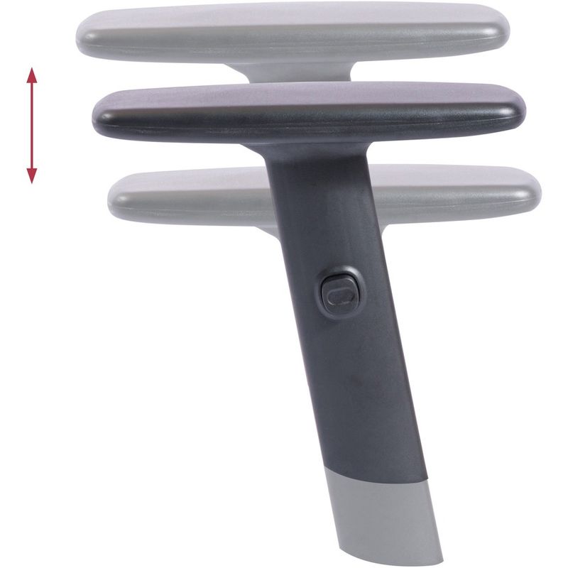 NuSparc MidBack Task Chair  Fabric Back Material  Mid Back  5star Base  Black  Armrest  1 Each