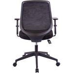 NuSparc MidBack Task Chair  Fabric Back Material  Mid Back  5star Base  Black  Armrest  1 Each
