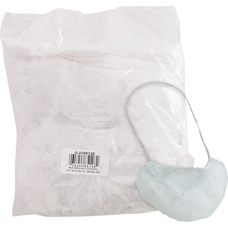 Genuine Joe Beard Cap  White  Comfortable Breathable  100  Bag