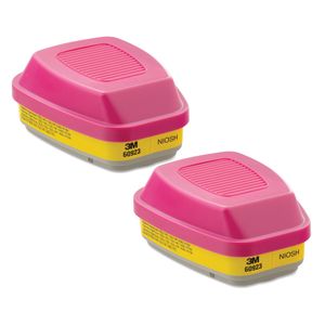 3M 60923 Organic Vapor/Acid Gas Cartridge/Filter - Reusable - 2 / Bag