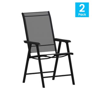 Flash Furniture Paladin Outdoor Folding Patio Sling Chairs