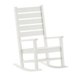 Flash Furniture Manchester AllWeather Rocking Chair White