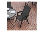 Flash Furniture Paladin Outdoor Folding Patio Sling Chairs Metal Black Set Of 2 Chairs