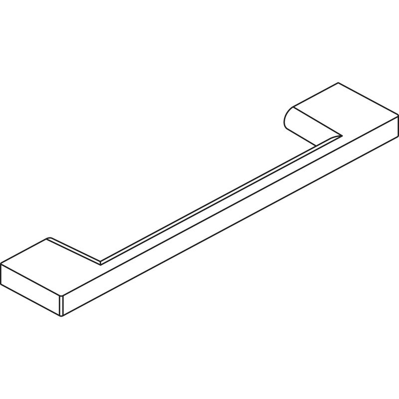 HON Bridge Pull Set of 2 43W x 08D x 04H Metal Laminate Silver