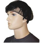 Genuine Joe Black Nylon Hair Net  Recommended for Food Handling Food Processing  Size Large  21 Stretched Diameter  85135