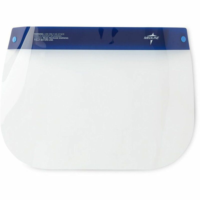 Medline FullLength Face Shields XL Clear Pack Of 40 Shields
