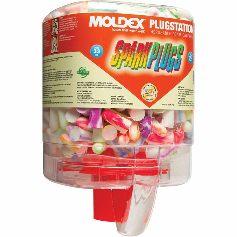 Medline SparkPlugs Disposable Foam Earplug Pairs  Green  250Bottle  6  Carton