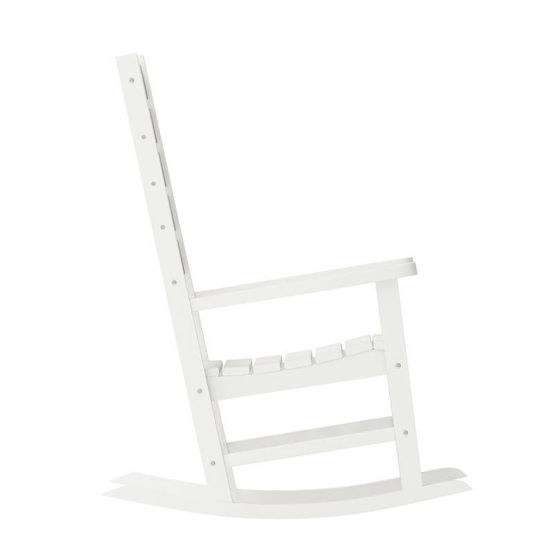 Flash Furniture Manchester AllWeather Rocking Chair White
