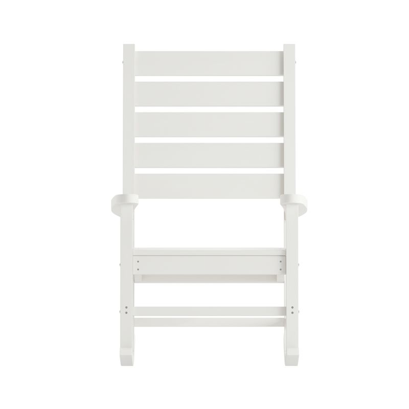 Flash Furniture Manchester AllWeather Rocking Chair White