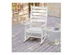 Flash Furniture Manchester AllWeather Rocking Chair White
