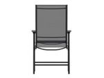 Flash Furniture Paladin Outdoor Folding Patio Sling Chairs Metal Black Set Of 2 Chairs