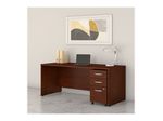 Bush Business Furniture Studio C 72W Office Computer Desk With Mobile File Cabinet Hansen Cherry Standard Delivery