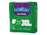 FitRight Ultra Briefs XLarge 57  66 Yellow 20 Briefs Per Bag Case Of 4 Bags