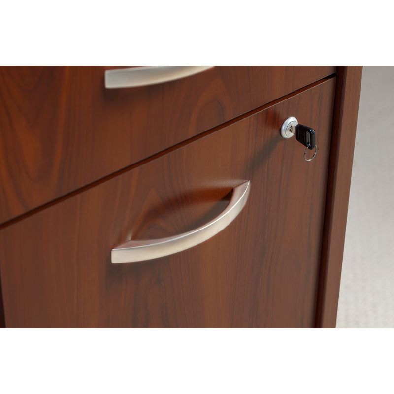 Bush Business Furniture Studio C Office Desk With Mobile File Cabinet 60W Hansen Cherry Standard Delivery