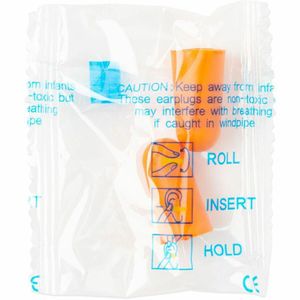 Medline Earplugs - Recommended for: Ear - Noise Protection - Foam - Orange - 2/Pair - 50 / Bag