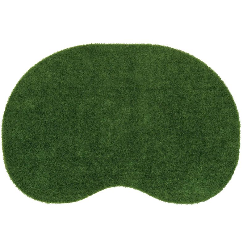 Joy Carpets Kid Essentials Artificial Grass Area Rug GreenSpace 4 x 6 Green