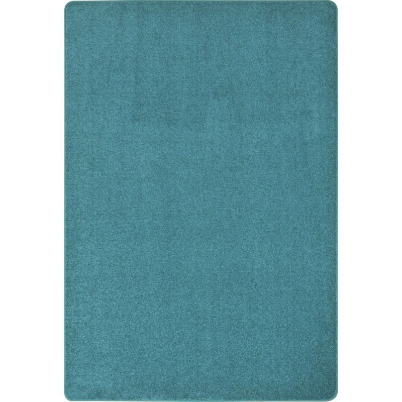 Joy Carpets Kid Essentials Solid Color Rectangle Area Rug Endurance 6 x 9 Mint