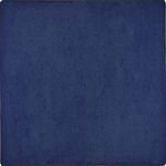 Joy Carpets Kid Essentials Solid Color Square Area Rug Endurance 6 x 6 Midnight Sky