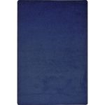 Joy Carpets Kid Essentials Solid Color Rectangle Area Rug Endurance 6 x 9 Midnight Sky