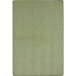 Joy Carpets Kid Essentials Solid Color Rectangle Area Rug Endurance 6 x 9 Sage