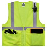 Ergodyne GloWear Safety Vest Standard TypeR Class 2 SmallMedium Lime 8220Z