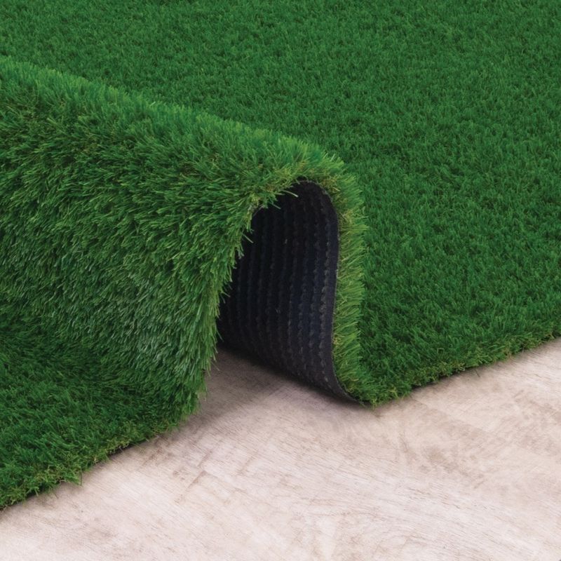 Joy Carpets Kid Essentials Artificial Grass Round Area Rug 712 x 712 GreenSpace