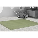 Joy Carpets Kid Essentials Solid Color Rectangle Area Rug Endurance 6 x 9 Sage