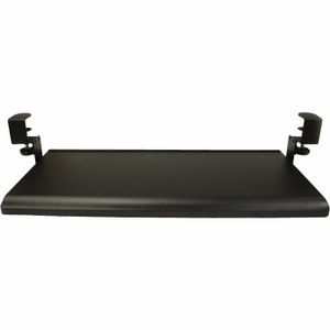 SKILCRAFT® Clamp-On Height-Adjustable Keyboard Tray - 32" Width x 12" Depth - Black - Plastic