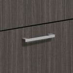 HON Bridge Pull Set of 2 43W x 08D x 04H Metal Laminate Silver
