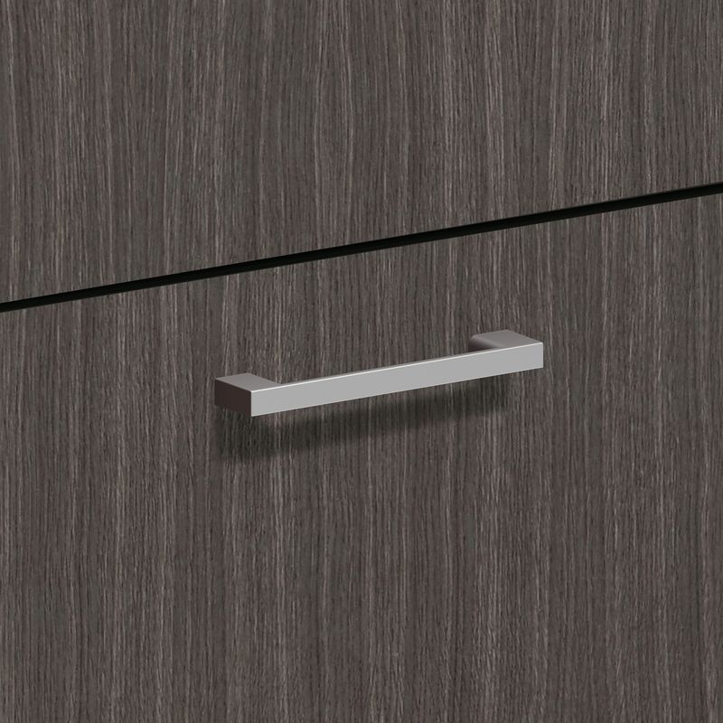 HON Bridge Pull Set of 2 43W x 08D x 04H Metal Laminate Silver