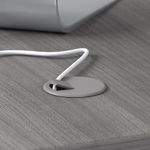 Bush Business Furniture Studio C 72W BowFront Computer Desk With Mobile File Cabinets Platinum Gray Standard Delivery