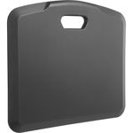 Amer Mounts AntiFatigue Portable Standing Mat  Floor  22 x 18x 0750 Thickness  Rectangular  Polyurethane Foam Rubberized Gel  Black