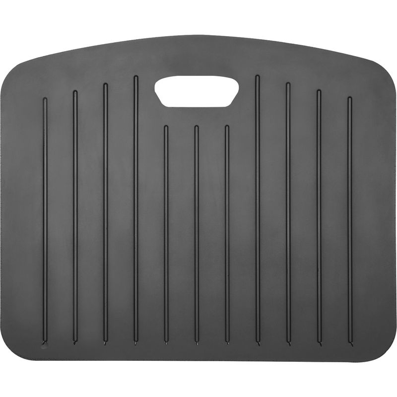 Amer Mounts AntiFatigue Portable Standing Mat  Floor  22 x 18x 0750 Thickness  Rectangular  Polyurethane Foam Rubberized Gel  Black