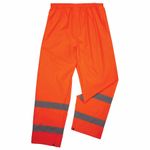 Ergodyne Glowear 8916 Class E Lightweight HiVis Rain Pants Small Orange