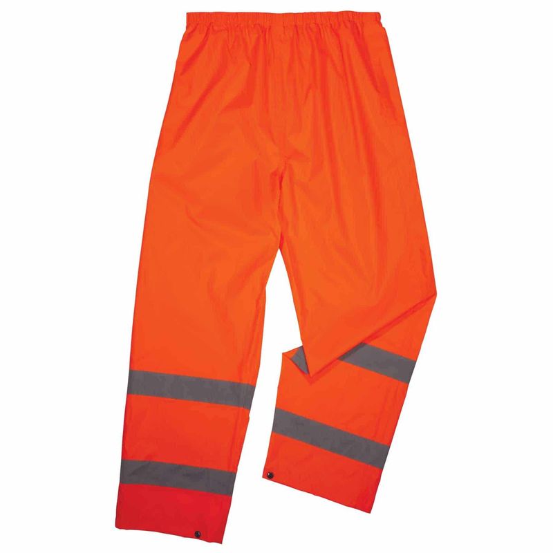 Ergodyne Glowear 8916 Class E Lightweight HiVis Rain Pants Small Orange
