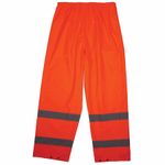 Ergodyne Glowear 8916 Class E Lightweight HiVis Rain Pants Small Orange