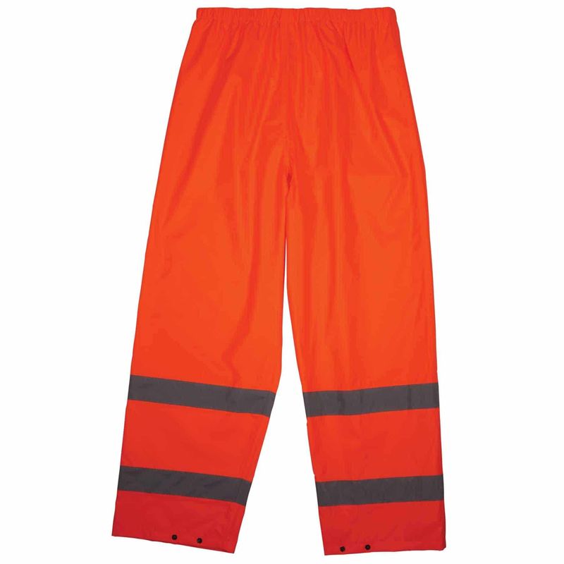 Ergodyne Glowear 8916 Class E Lightweight HiVis Rain Pants Small Orange
