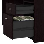 Bush Furniture Cabot L Shaped Desk With Hutch Espresso Oak Standard Delivery