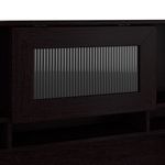 Bush Furniture Cabot L Shaped Desk With Hutch Espresso Oak Standard Delivery
